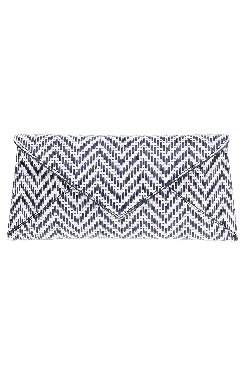 Tyler Ellis Lee Lineage Clutch - Blue White | Thumbnail 3 Tyler Ellis Lee Lineage Clutch - Blue White | Thumbnail 3