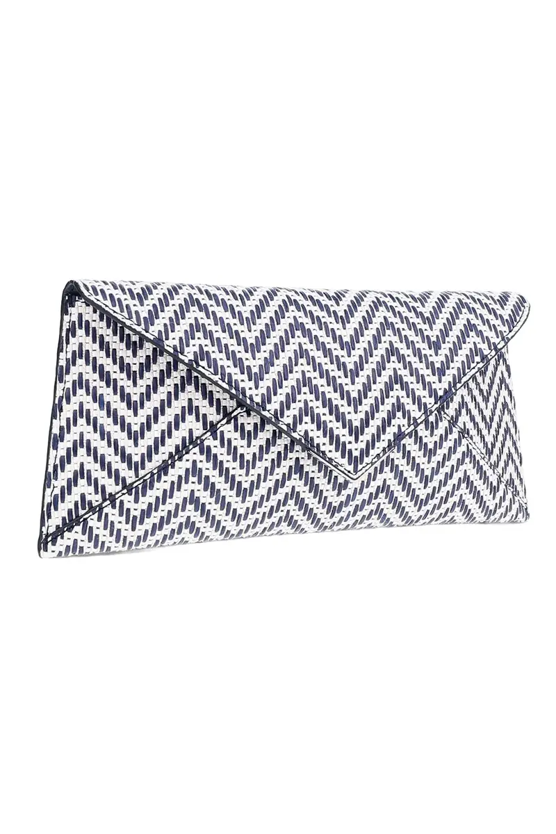 Tyler Ellis Lee Lineage Clutch - Blue White | Thumbnail 4 Tyler Ellis Lee Lineage Clutch - Blue White | Thumbnail 4
