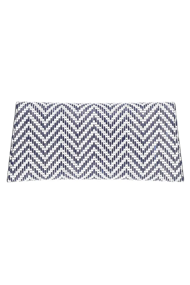 Tyler Ellis Lee Lineage Clutch - Blue White | Thumbnail 6 Tyler Ellis Lee Lineage Clutch - Blue White | Thumbnail 6