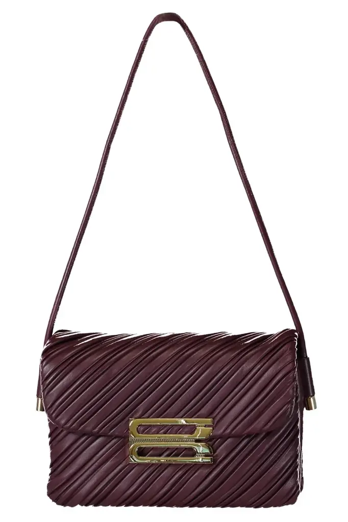 Victoria Beckham Dorian Soft Bag - Burgundy