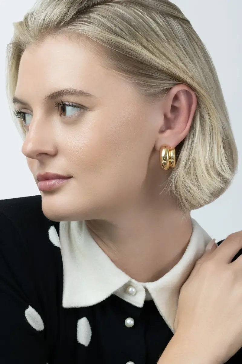 SOFIA LAROUSSI Double Row Earrings | Thumbnail 3 SOFIA LAROUSSI Double Row Earrings | Thumbnail 3