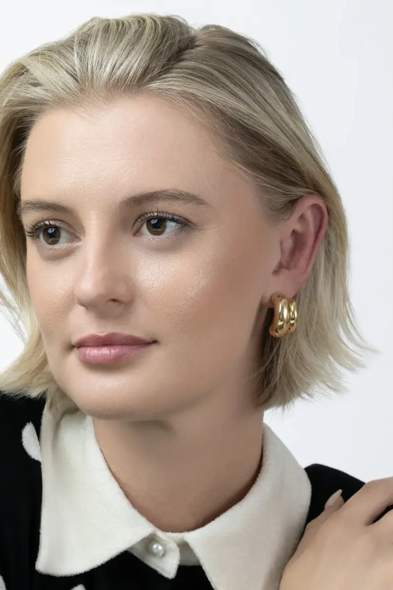 Double Row Earrings Double Row Earrings