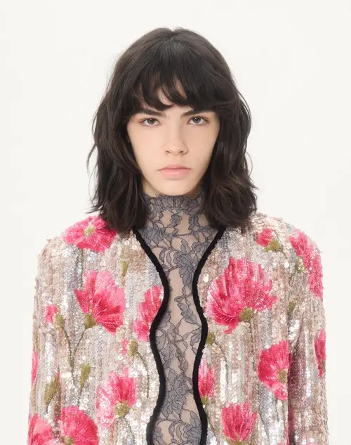 Valentino Garavani Embroidered Organza Jacket | Thumbnail 4 Valentino Garavani Embroidered Organza Jacket | Thumbnail 4