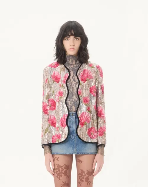 Valentino Garavani Embroidered Organza Jacket | Thumbnail 5 Valentino Garavani Embroidered Organza Jacket | Thumbnail 5