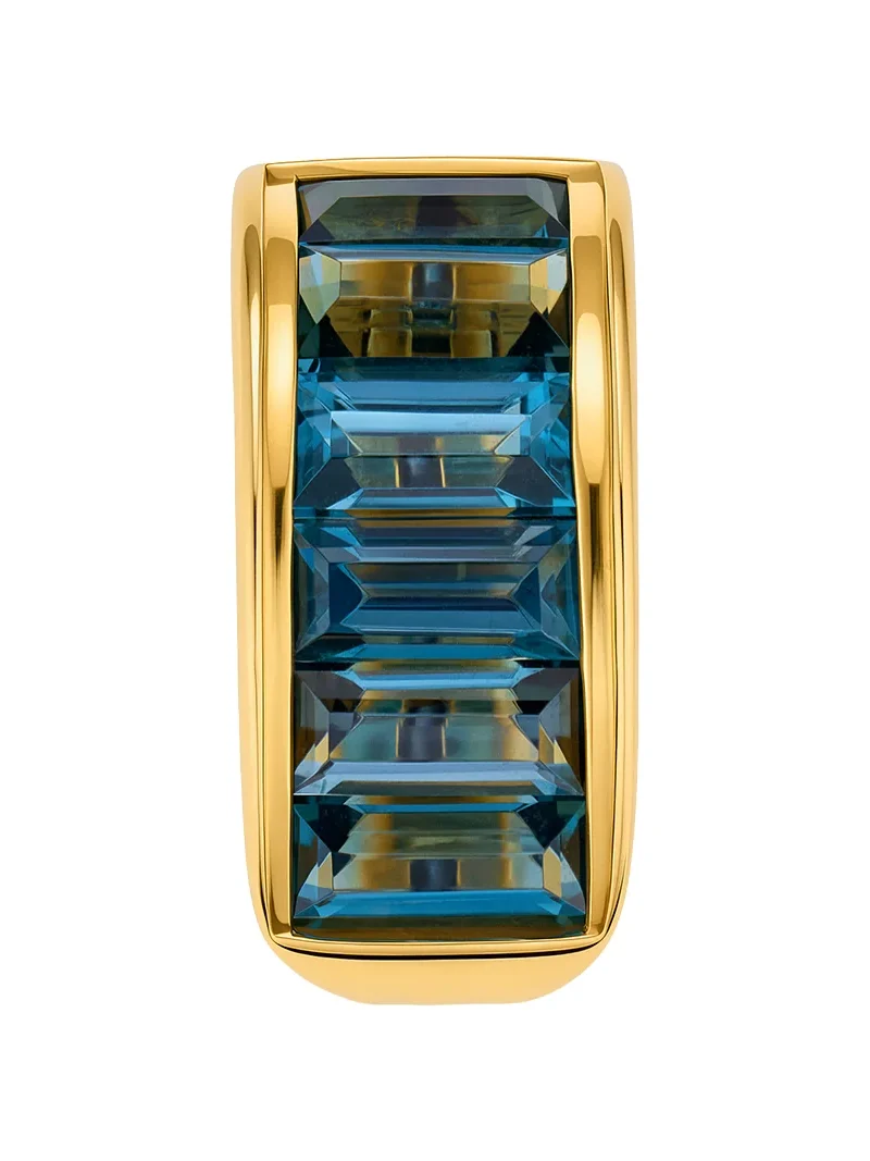 London Blue Topaz Baguette Bail Link