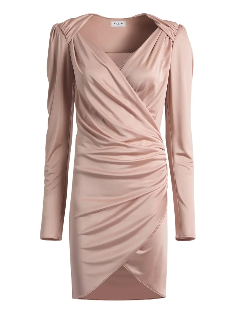 Balmain Draped flowing jersey dress