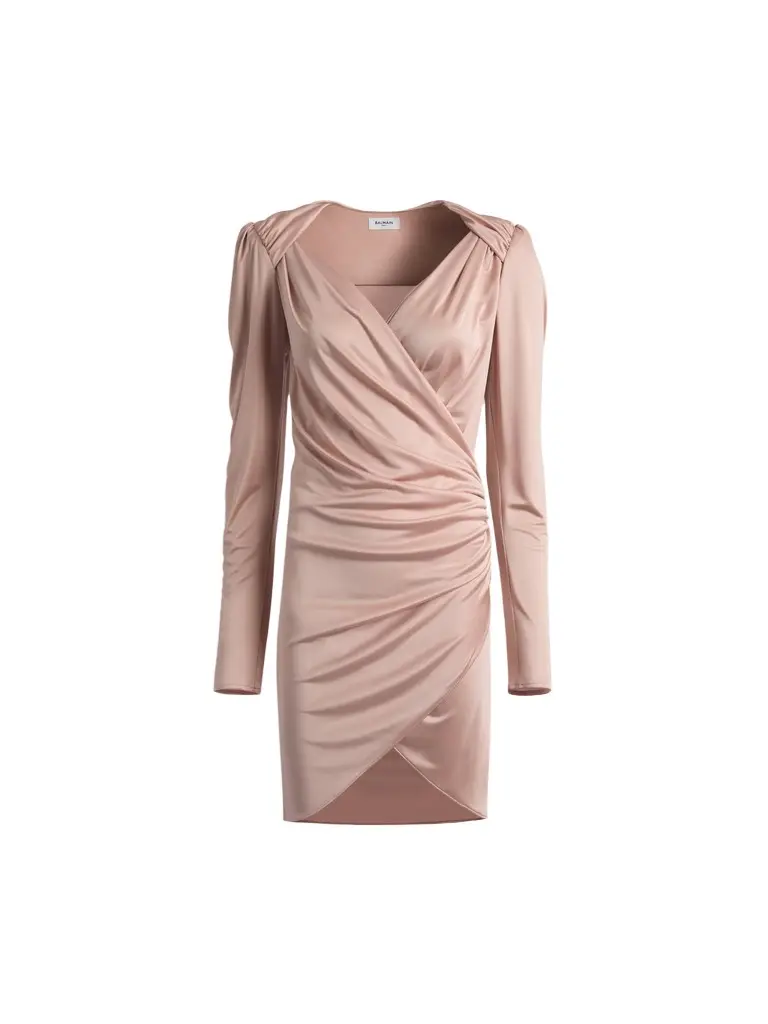 Draped flowing jersey dress