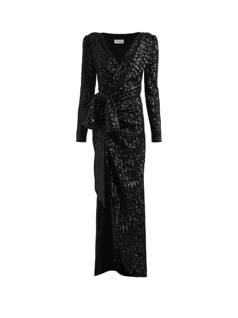 Balmain Long sequinned dress