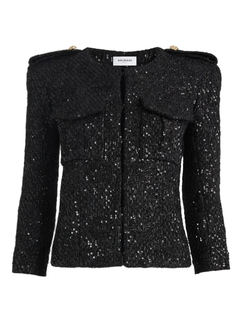 Balmain Sequinned tweed jacket