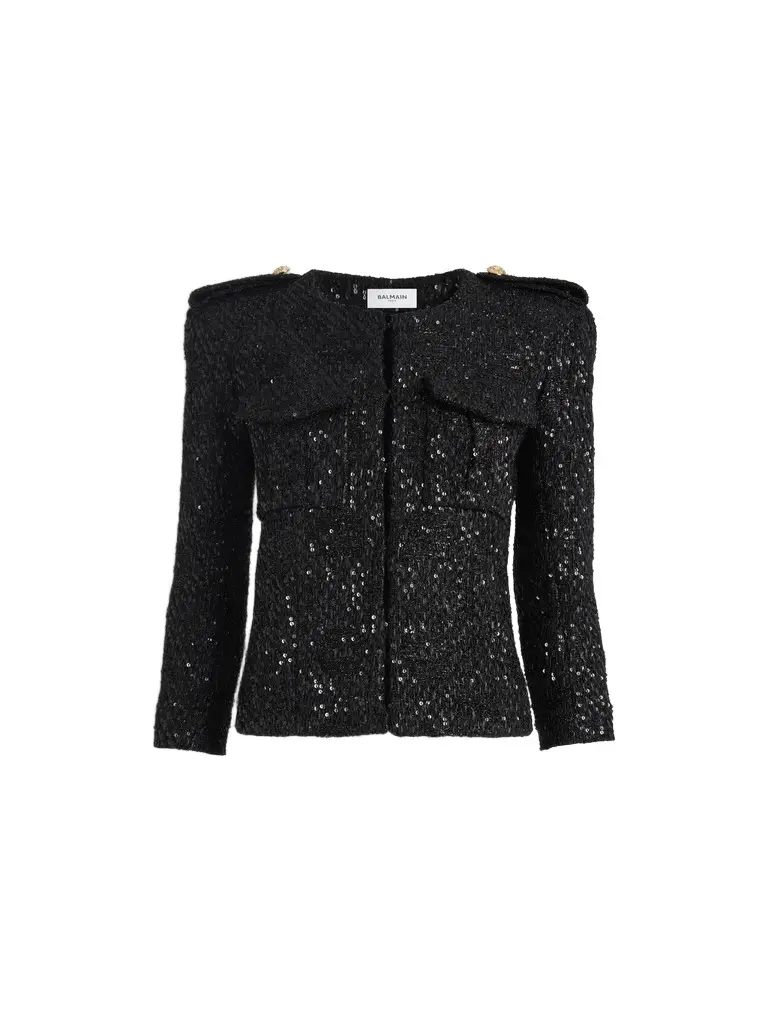 Balmain Sequinned tweed jacket
