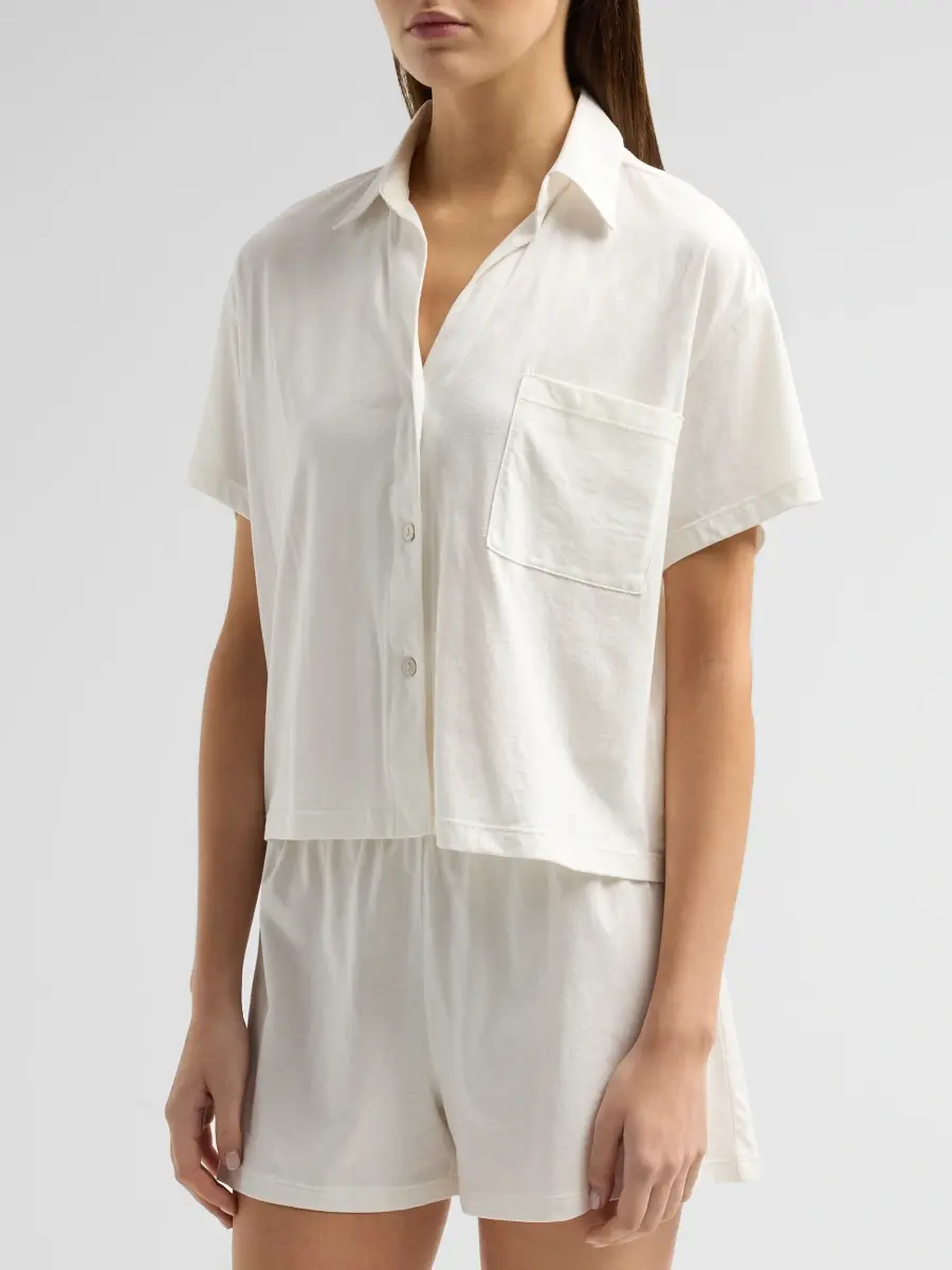 Eberjey Women's Pima Cotton Short Pajama Set | Thumbnail 4 Eberjey Women's Pima Cotton Short Pajama Set | Thumbnail 4