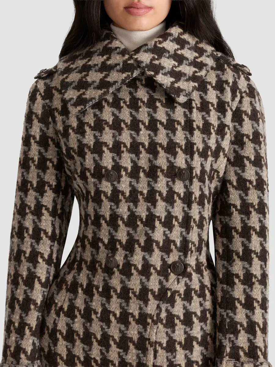 Mackage Women's Elodie Houndstooth Patterned Wool Coat | Thumbnail 5 Mackage Women's Elodie Houndstooth Patterned Wool Coat | Thumbnail 5