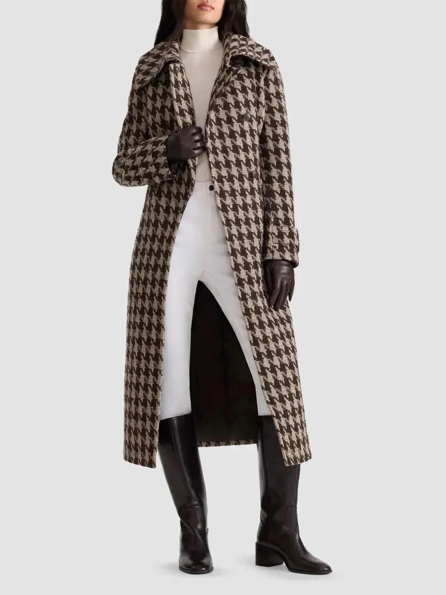Mackage Women's Elodie Houndstooth Patterned Wool Coat | Thumbnail 9 Mackage Women's Elodie Houndstooth Patterned Wool Coat | Thumbnail 9