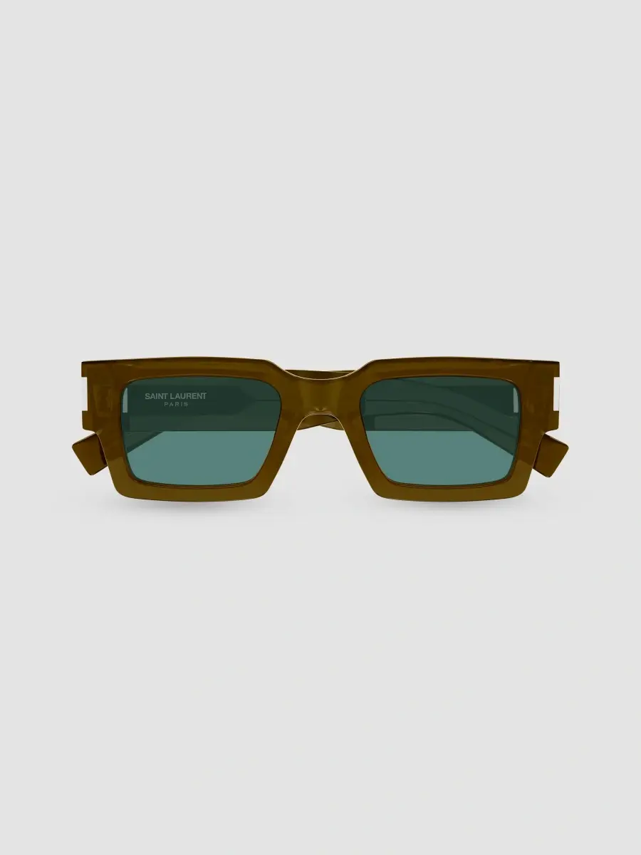 Saint Laurent Men's Squared Recycled Acetate Sunglasses | Thumbnail 2 Saint Laurent Men's Squared Recycled Acetate Sunglasses | Thumbnail 2