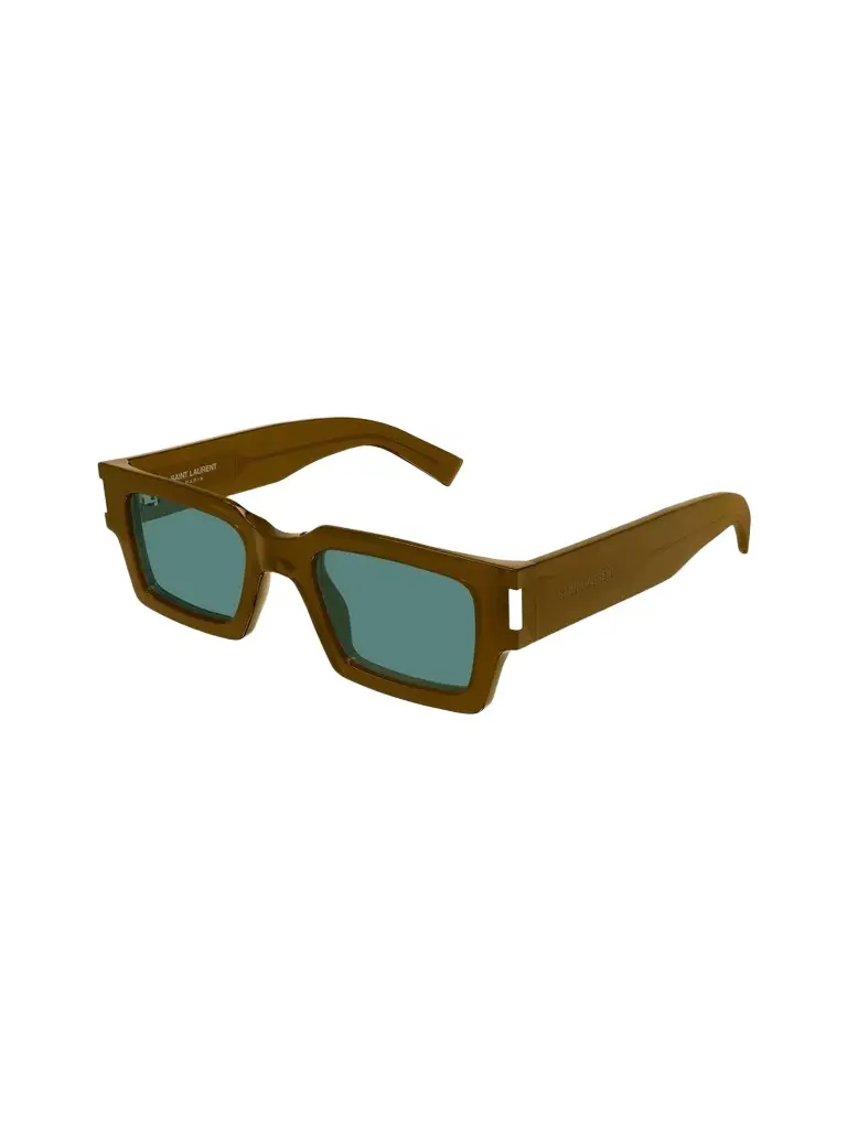 Saint Laurent Men's Squared Recycled Acetate Sunglasses