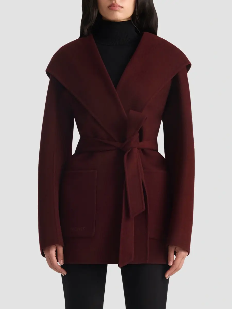 Mackage Women's Paya Double-Face Wool Bathrobe Wrap Coat | Thumbnail 4 Mackage Women's Paya Double-Face Wool Bathrobe Wrap Coat | Thumbnail 4