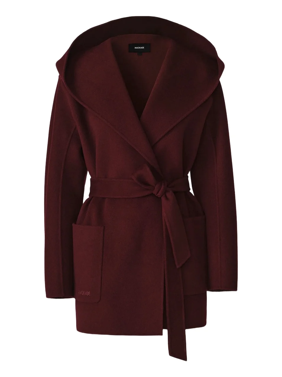 Mackage Women's Paya Double-Face Wool Bathrobe Wrap Coat