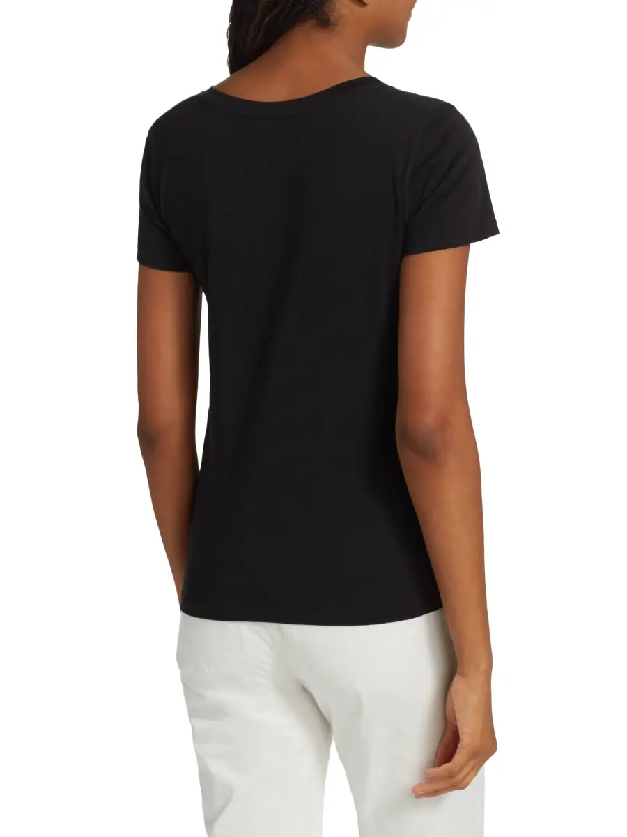 Vince Women's Plunging V-Neck T-Shirt | Thumbnail 5 Vince Women's Plunging V-Neck T-Shirt | Thumbnail 5