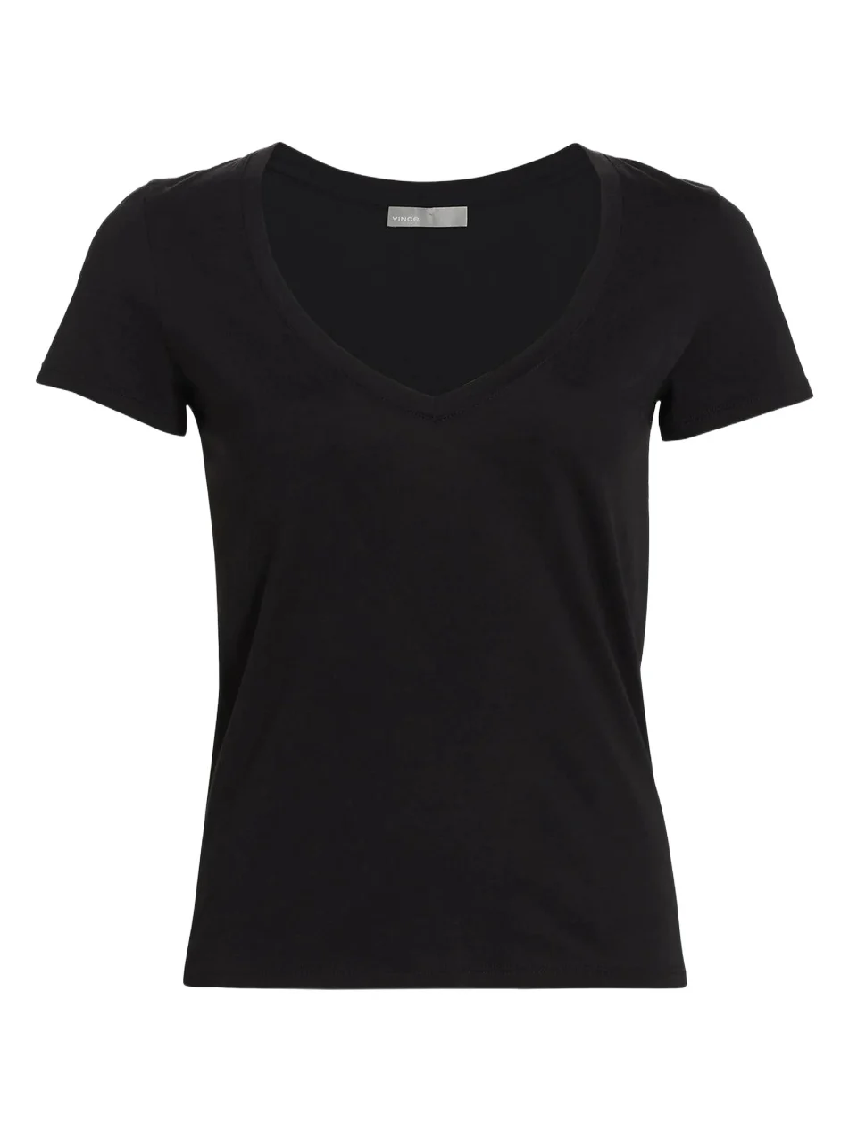 Vince Women's Plunging V-Neck T-Shirt