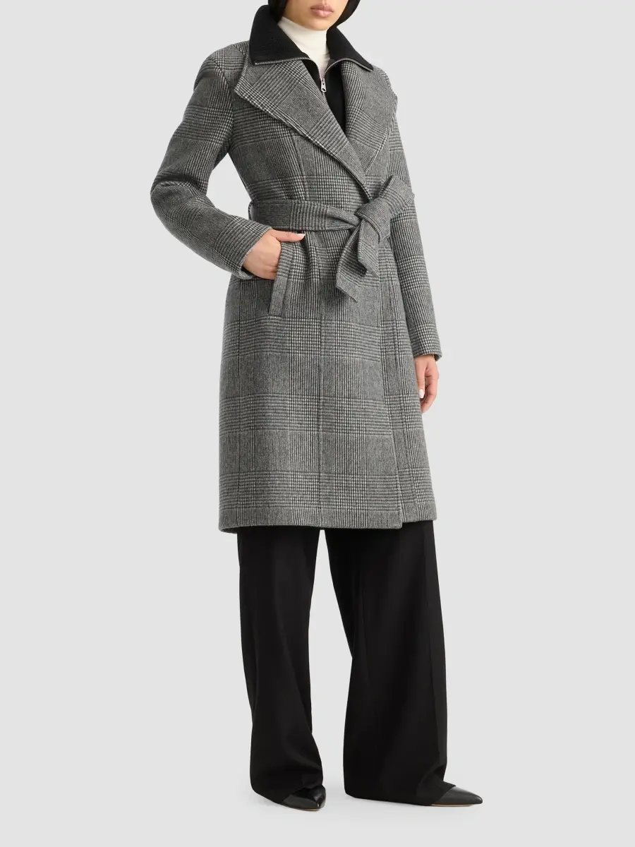 Mackage Women's Norita Glen Check Wool Coat | Thumbnail 2