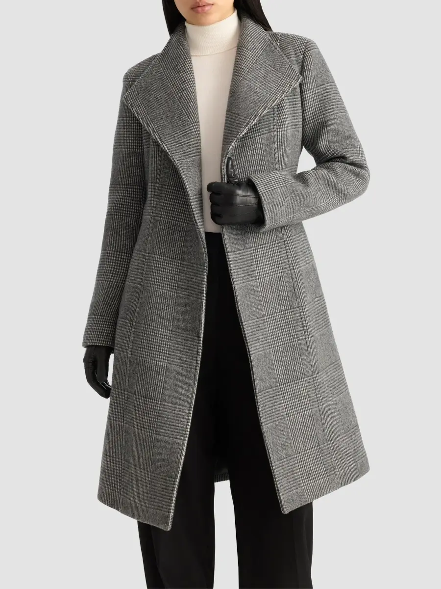 Mackage Women's Norita Glen Check Wool Coat | Thumbnail 4