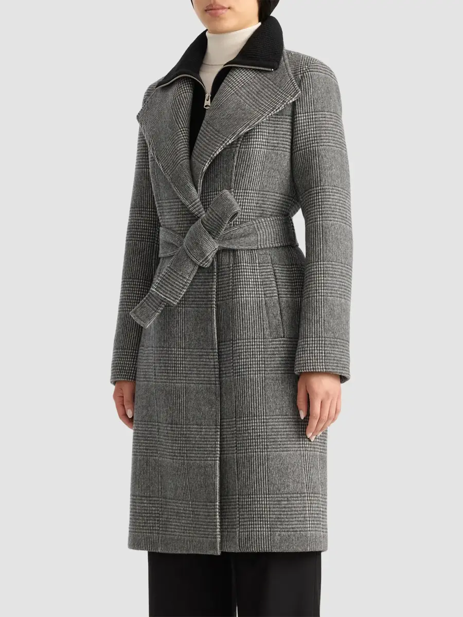 Mackage Women's Norita Glen Check Wool Coat | Thumbnail 8