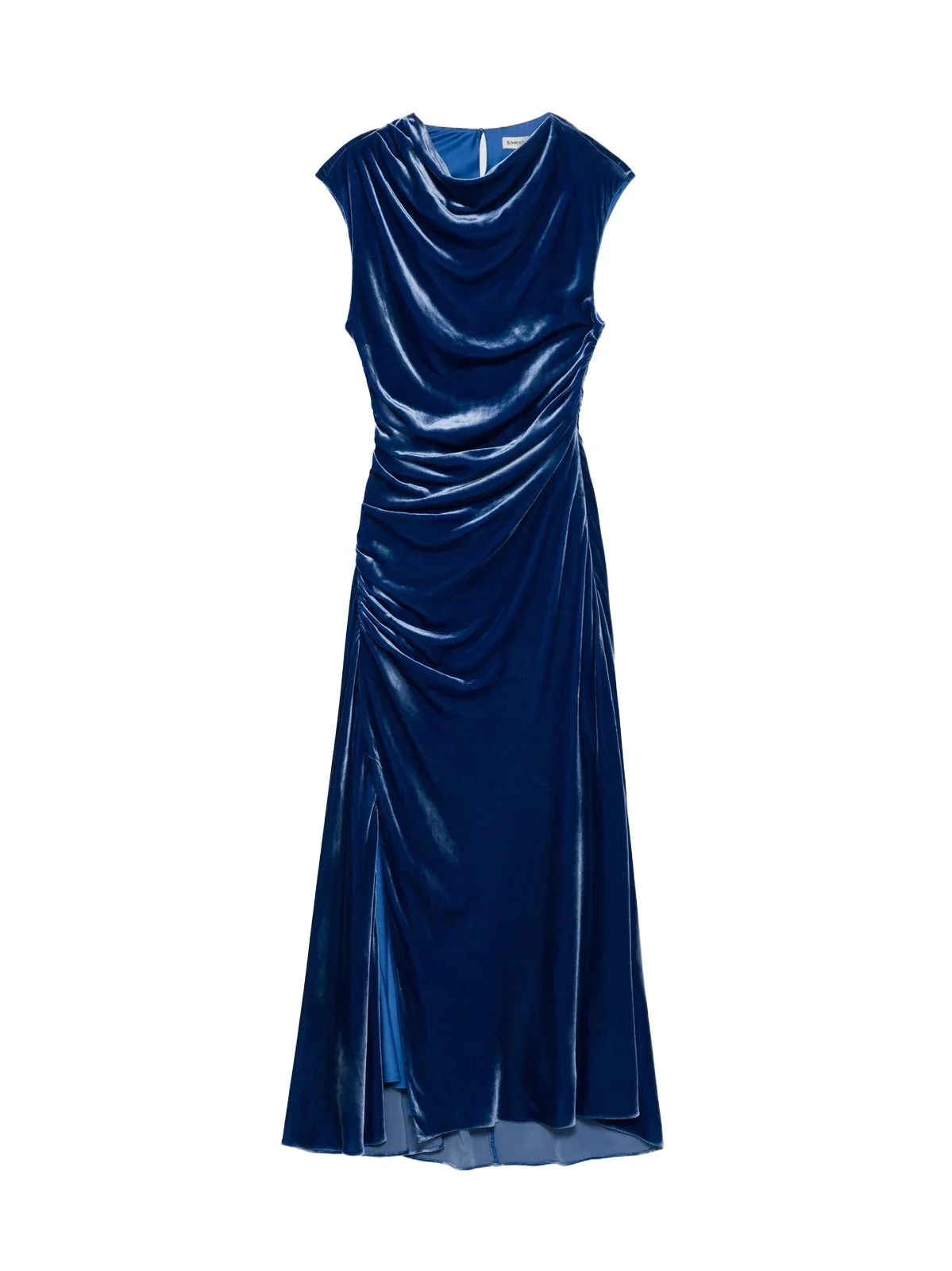 Women's Burke Velvet Draped Midi Dress Women's Burke Velvet Draped Midi Dress