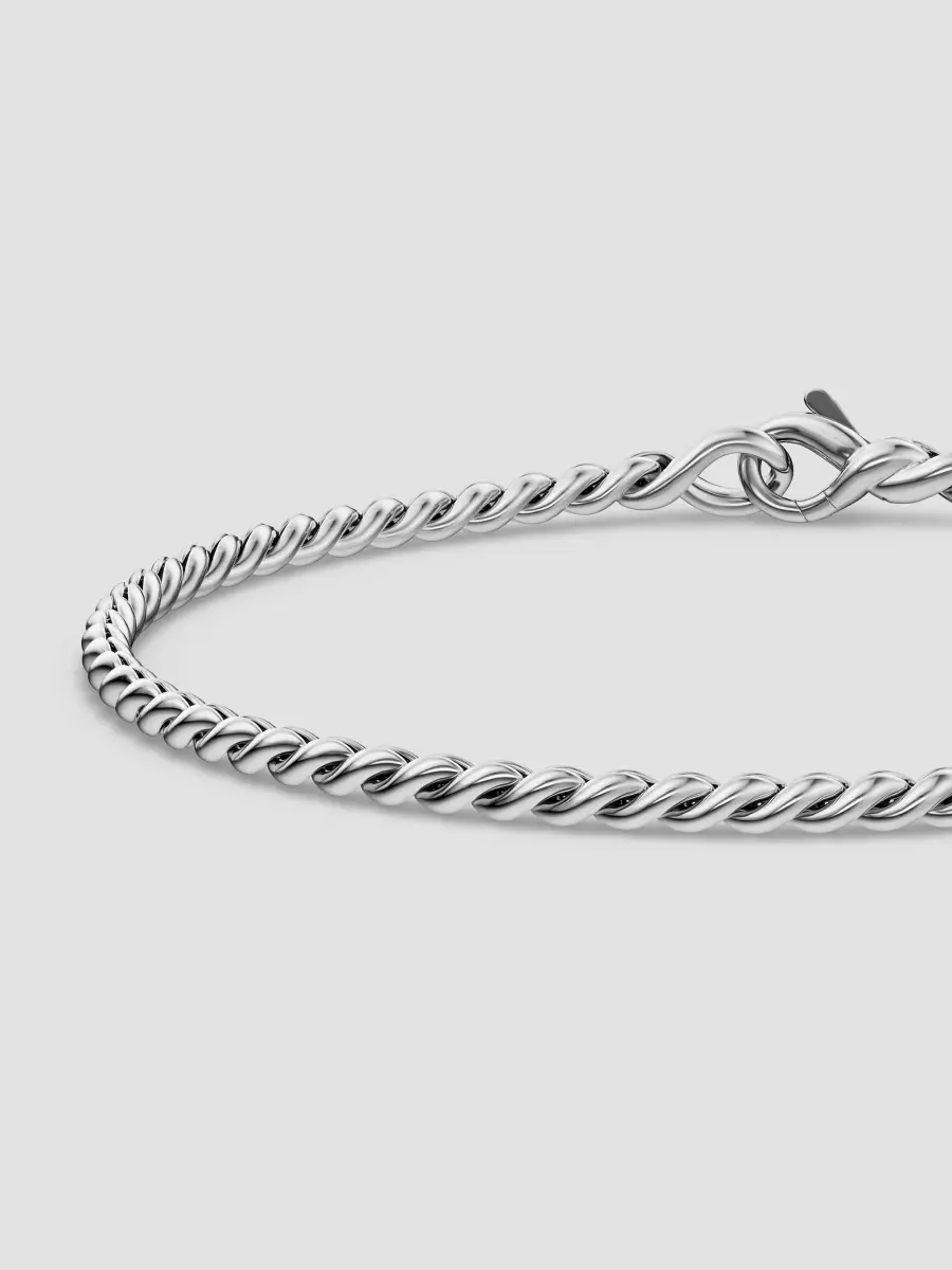 David Yurman Men's Sculpted Cable Chain Bracelet in Sterling Silver, 2.7MM | Thumbnail 5 David Yurman Men's Sculpted Cable Chain Bracelet in Sterling Silver, 2.7MM | Thumbnail 5