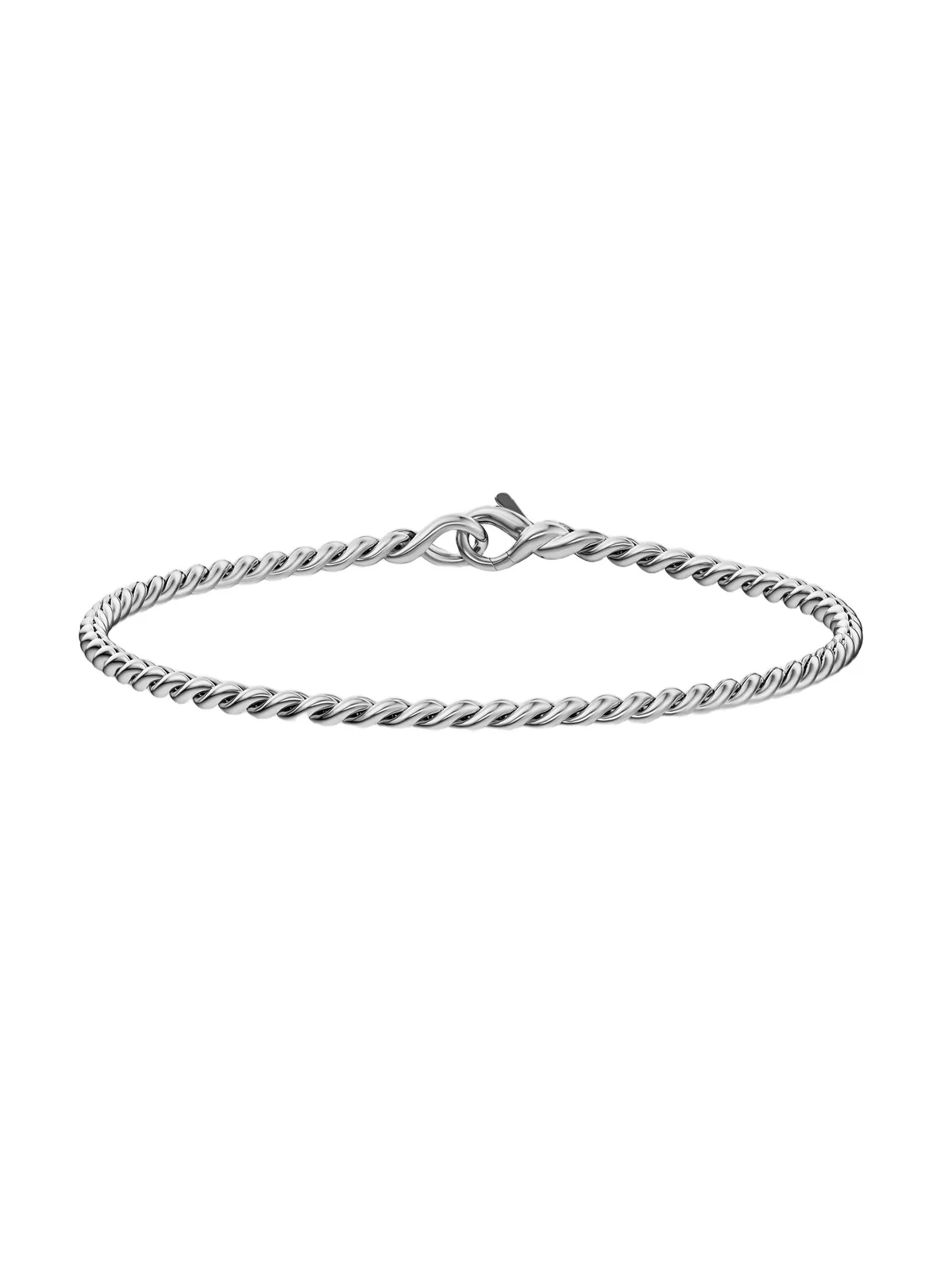 David Yurman Men's Sculpted Cable Chain Bracelet in Sterling Silver, 2.7MM