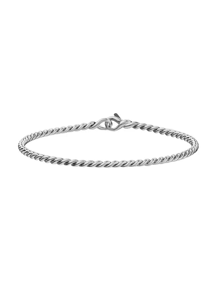 David Yurman Men's Sculpted Cable Chain Bracelet in Sterling Silver, 2.7MM