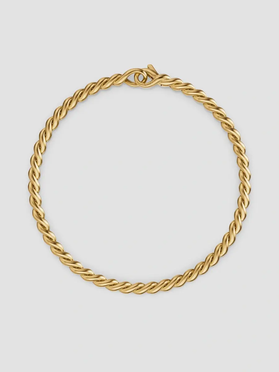 David Yurman Men's Sculpted Cable Chain Bracelet in 18K Yellow Gold, 3.7MM | Thumbnail 3 David Yurman Men's Sculpted Cable Chain Bracelet in 18K Yellow Gold, 3.7MM | Thumbnail 3