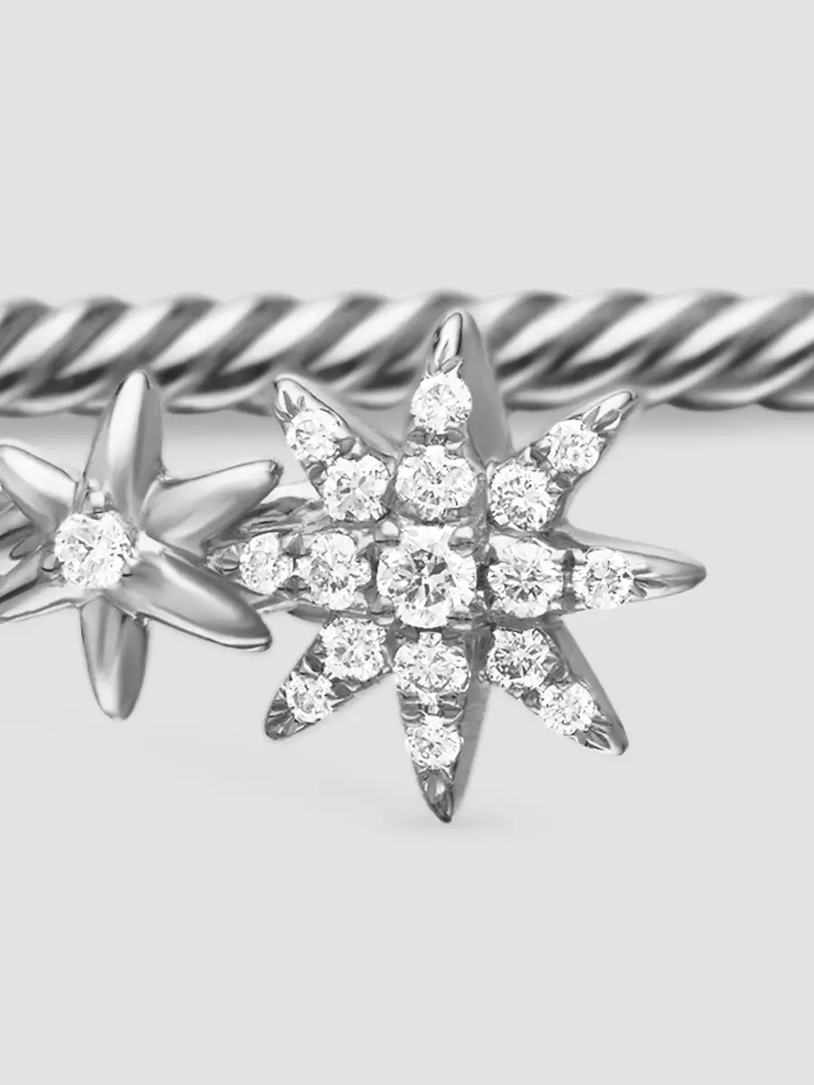 David Yurman Women's Petite Starburst Cable Flex Bracelet in Sterling Silver - Silver | Thumbnail 5 David Yurman Women's Petite Starburst Cable Flex Bracelet in Sterling Silver - Silver | Thumbnail 5