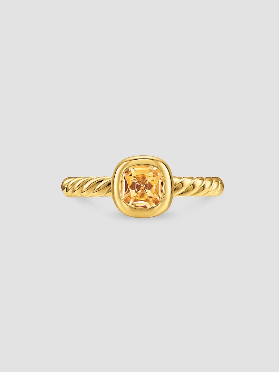 David Yurman Women's DY Mercer Color Cable Ring in 18K Yellow Gold | Thumbnail 3 David Yurman Women's DY Mercer Color Cable Ring in 18K Yellow Gold | Thumbnail 3