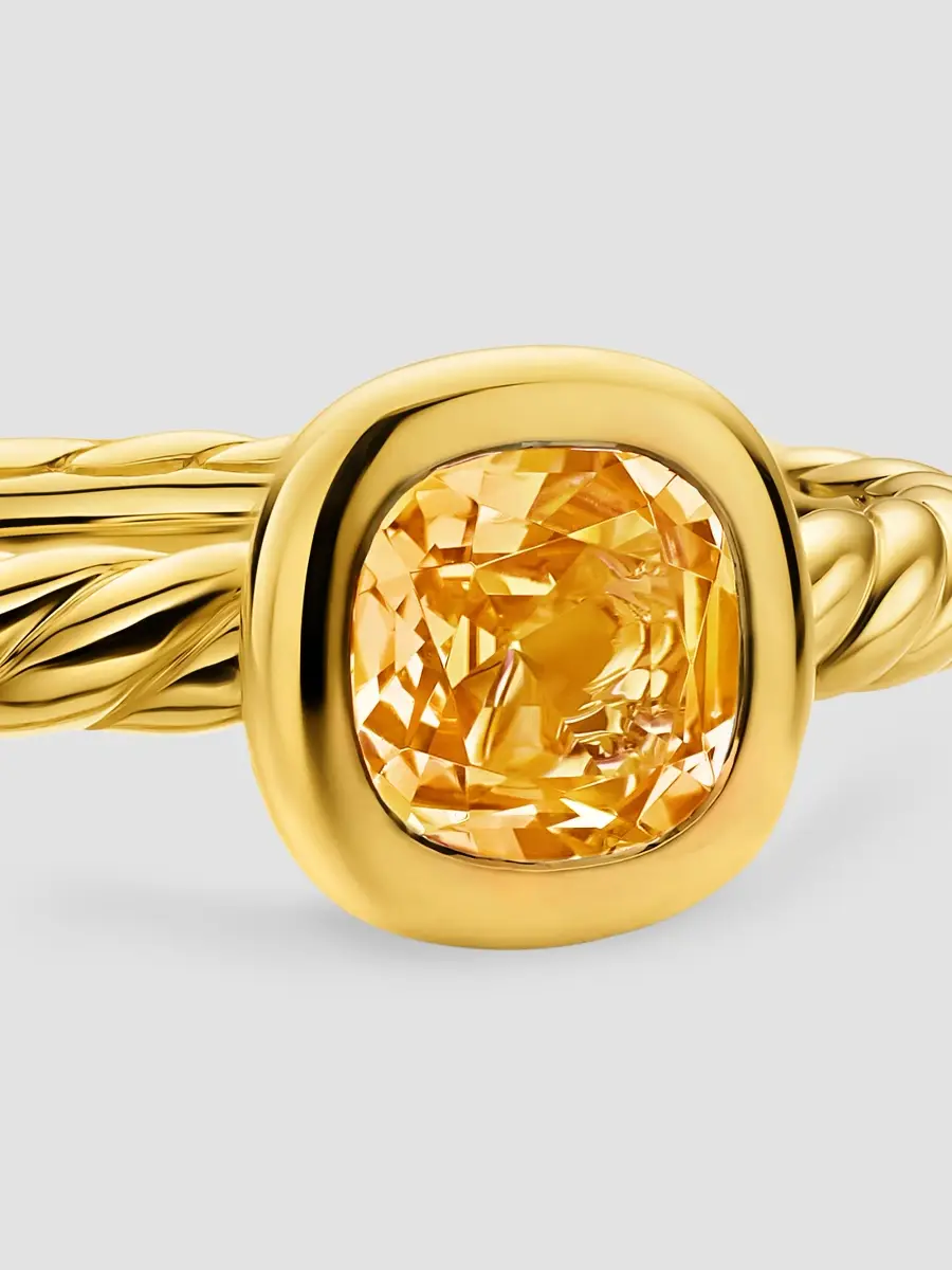 David Yurman Women's DY Mercer Color Cable Ring in 18K Yellow Gold | Thumbnail 4 David Yurman Women's DY Mercer Color Cable Ring in 18K Yellow Gold | Thumbnail 4