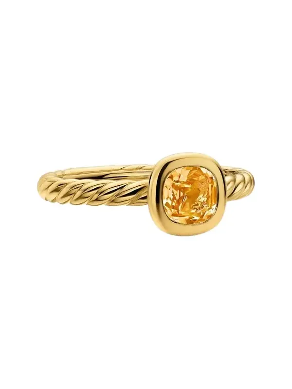 Women's DY Mercer Color Cable Ring in 18K Yellow Gold