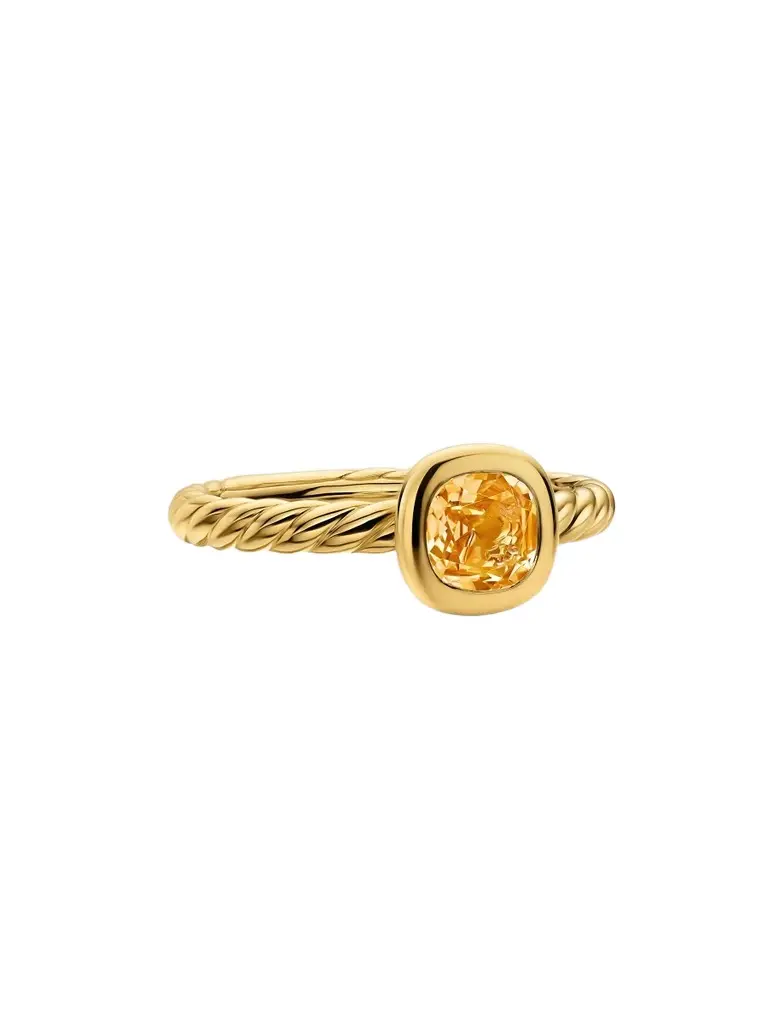 David Yurman Women's DY Mercer Color Cable Ring in 18K Yellow Gold