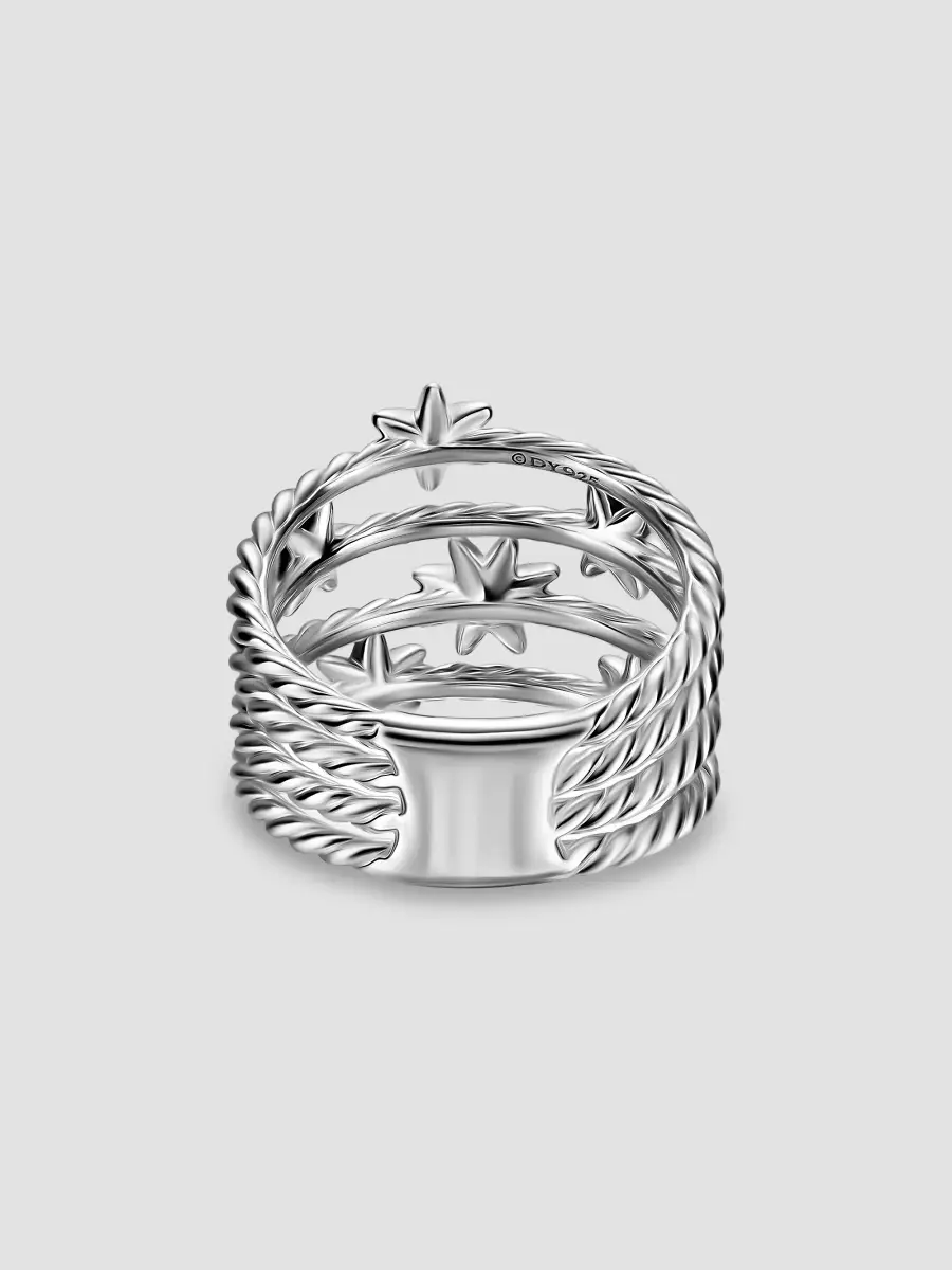 David Yurman Women's Petite Starburst Multi Row Ring in Sterling Silver - Silver | Thumbnail 5