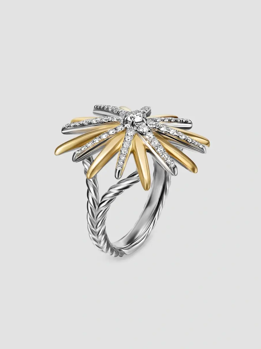 David Yurman Women's Starburst Ring in Sterling Silver - Silver Multi | Thumbnail 2 David Yurman Women's Starburst Ring in Sterling Silver - Silver Multi | Thumbnail 2