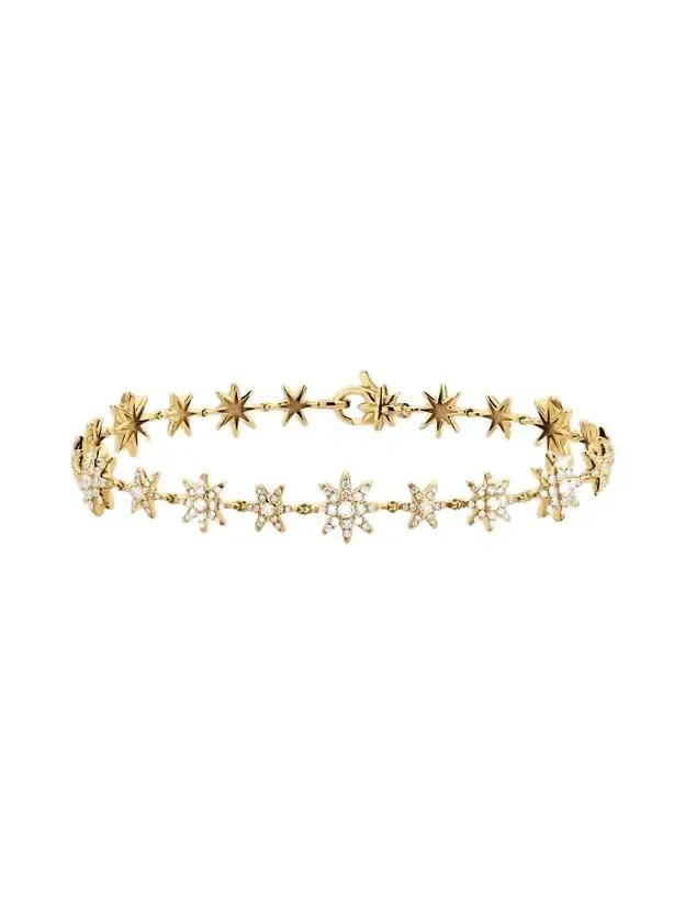 Women's Petite Starburst Tennis Bracelet in 18K Yellow Gold Women's Petite Starburst Tennis Bracelet in 18K Yellow Gold