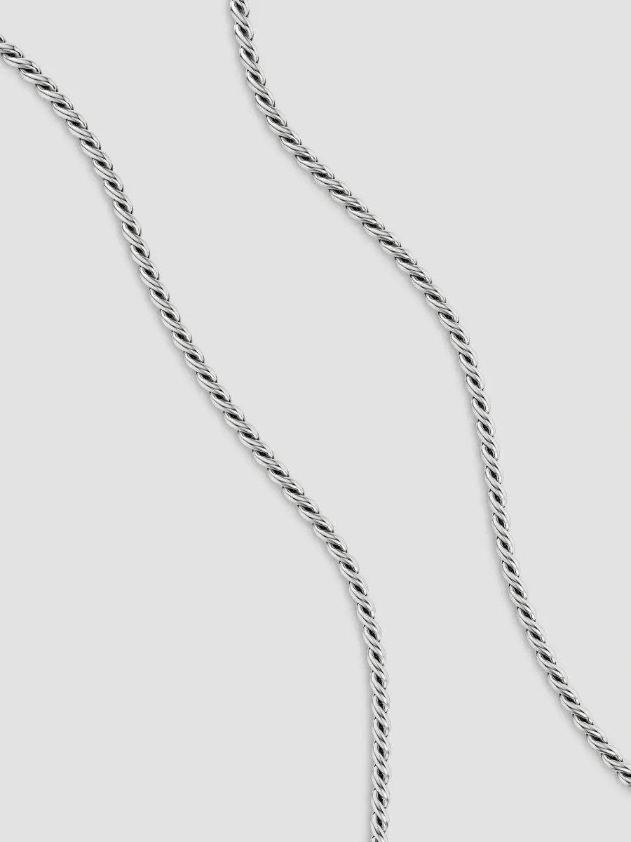 David Yurman Men's Sculpted Cable Chain Necklace in Sterling Silver, 3.7MM | Thumbnail 3 David Yurman Men's Sculpted Cable Chain Necklace in Sterling Silver, 3.7MM | Thumbnail 3