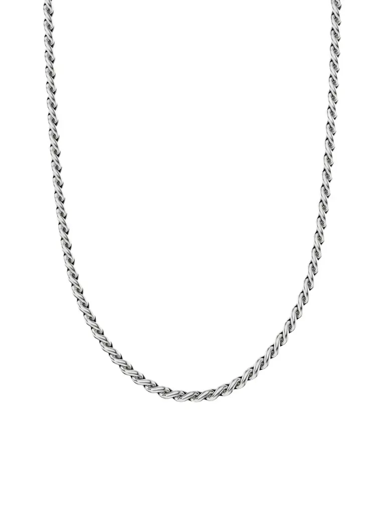 David Yurman Men's Sculpted Cable Chain Necklace in Sterling Silver, 3.7MM