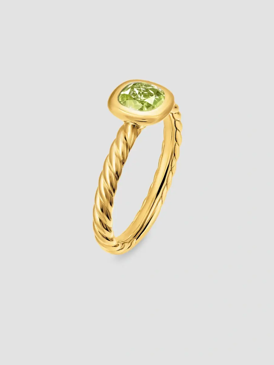David Yurman Women's DY Mercer Color Cable Ring in 18K Yellow Gold | Thumbnail 2 David Yurman Women's DY Mercer Color Cable Ring in 18K Yellow Gold | Thumbnail 2