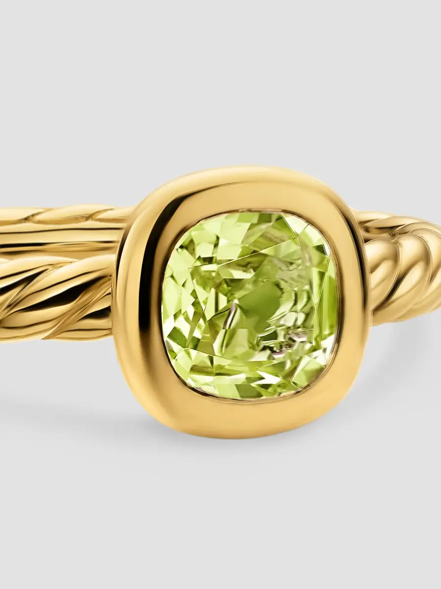 David Yurman Women's DY Mercer Color Cable Ring in 18K Yellow Gold | Thumbnail 4 David Yurman Women's DY Mercer Color Cable Ring in 18K Yellow Gold | Thumbnail 4