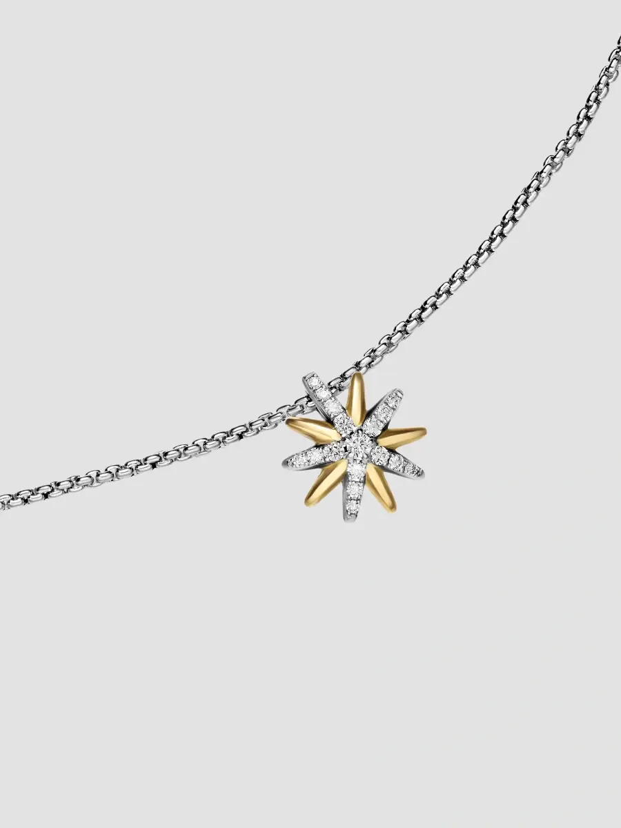 David Yurman Women's Starburst Station Necklace in Sterling Silver - Silver Multi | Thumbnail 4 David Yurman Women's Starburst Station Necklace in Sterling Silver - Silver Multi | Thumbnail 4