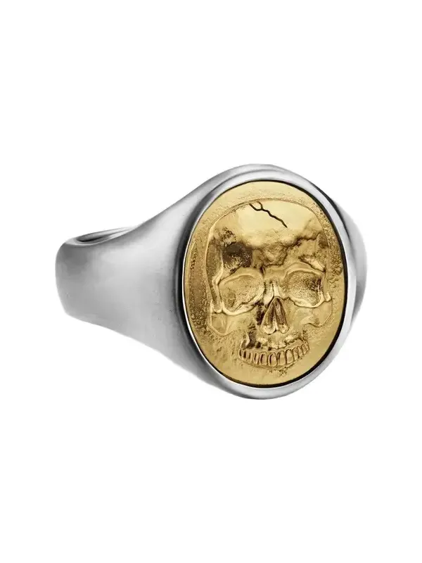 David Yurman Men's Memento Mori Skull Ring in Sterling Silver - Silver