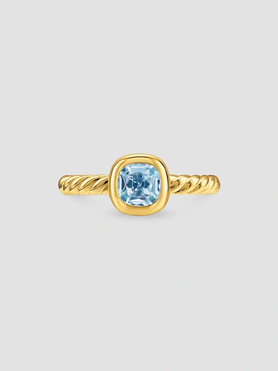 David Yurman Women's DY Mercer Color Cable Ring in 18K Yellow Gold | Thumbnail 3 David Yurman Women's DY Mercer Color Cable Ring in 18K Yellow Gold | Thumbnail 3