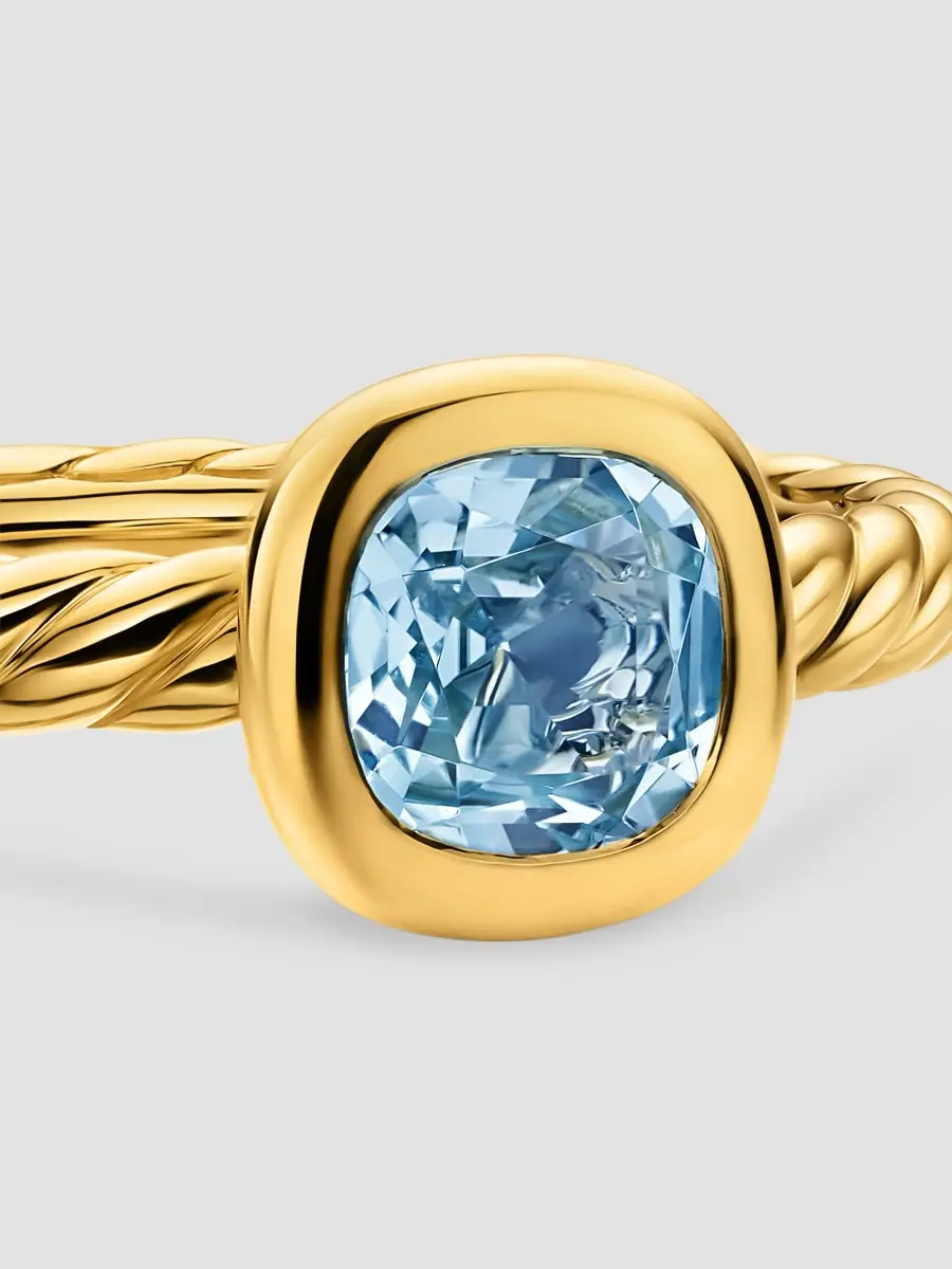 David Yurman Women's DY Mercer Color Cable Ring in 18K Yellow Gold | Thumbnail 4 David Yurman Women's DY Mercer Color Cable Ring in 18K Yellow Gold | Thumbnail 4