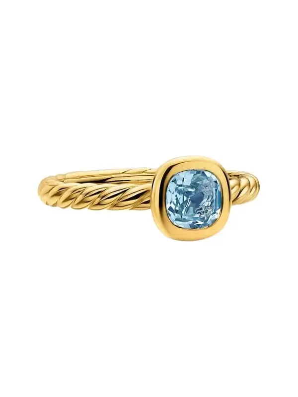 Women's DY Mercer Color Cable Ring in 18K Yellow Gold