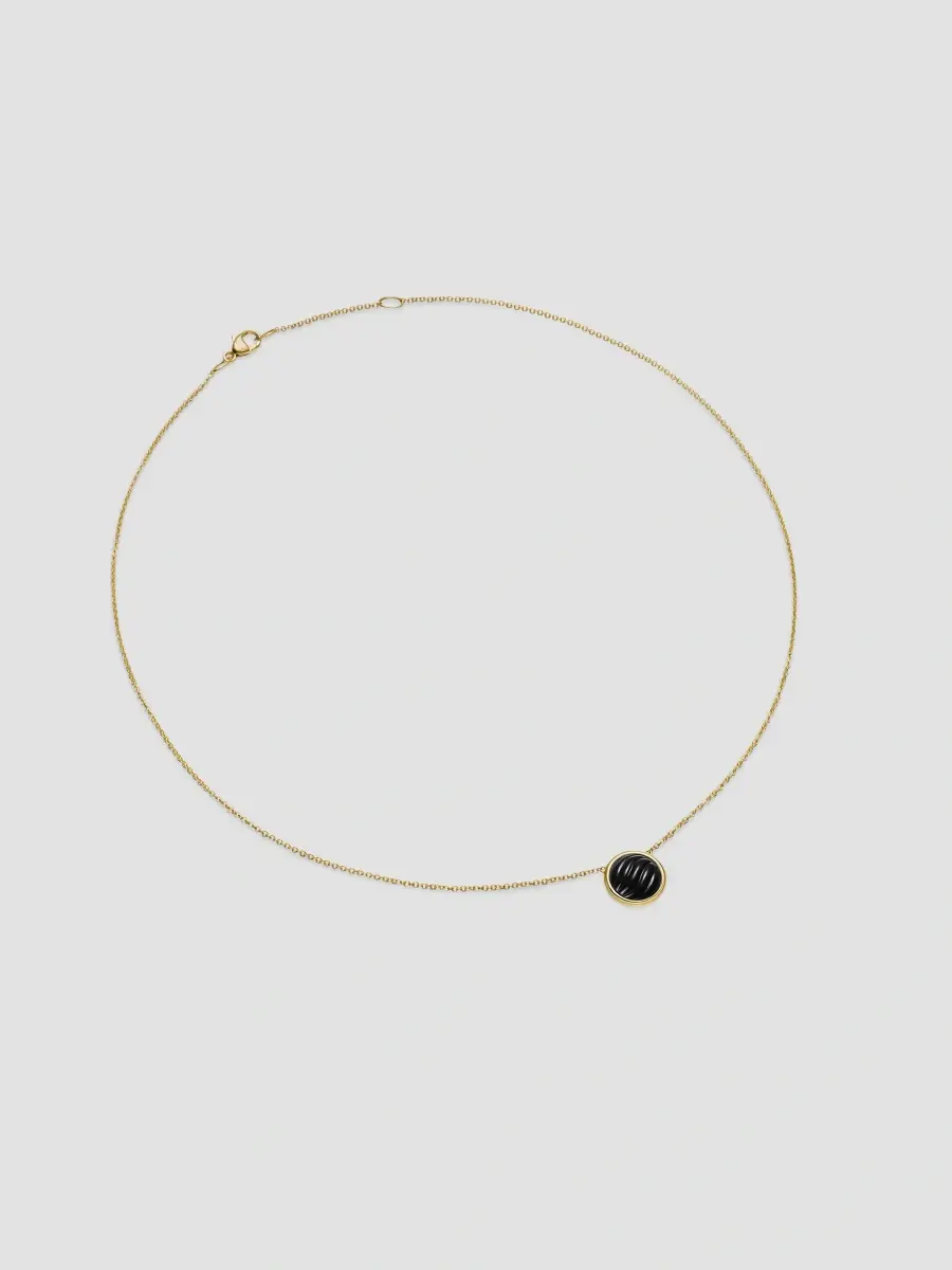 David Yurman Women's Sculpted Cable Pendant Necklace in 18K Yellow Gold | Thumbnail 2 David Yurman Women's Sculpted Cable Pendant Necklace in 18K Yellow Gold | Thumbnail 2