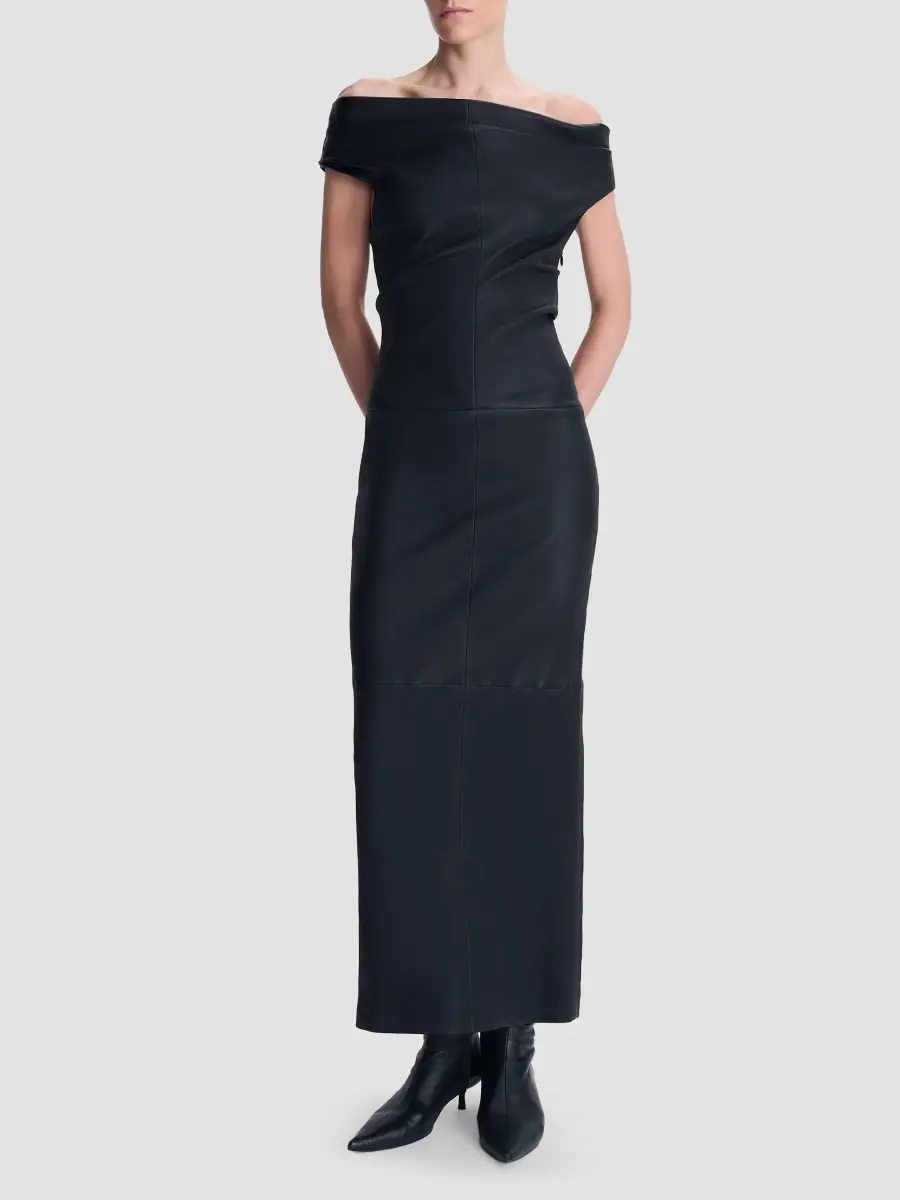 Simkhai Women's Vessia Leather Maxi Dress | Thumbnail 2 Simkhai Women's Vessia Leather Maxi Dress | Thumbnail 2